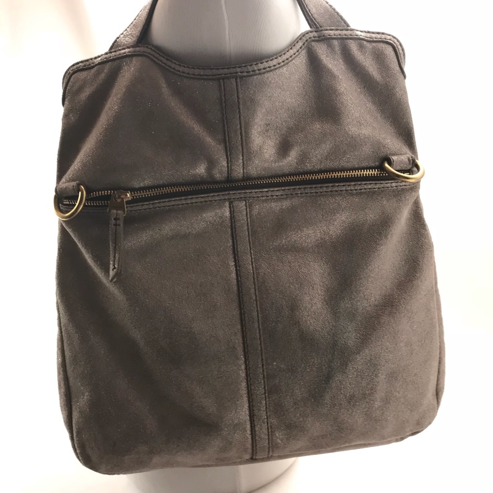 Fossil Erin Metallic Champagne Leather Crossbody - Picture 3 of 7